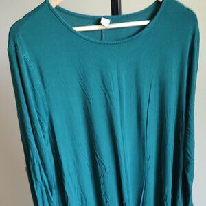 Old Navy Long Sleeve Green Dress - Size XXL